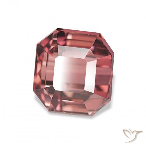 3.49 ct Pink Tourmaline Stone, Natural Tourmaline in Octagon Step Cut Shape for Sale