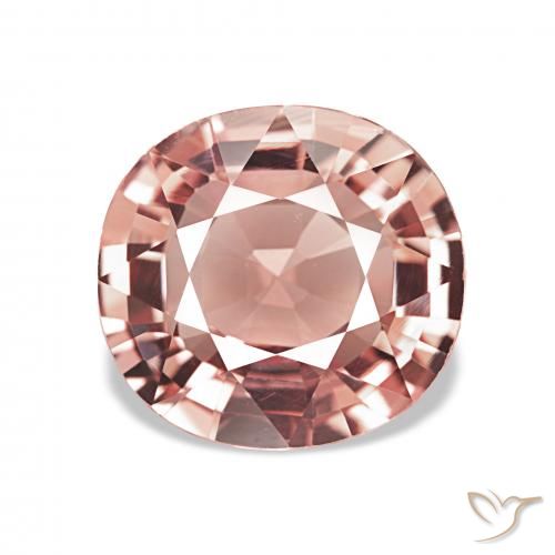 2.71ct Orange Pink Tourmaline, Cushion, VVS