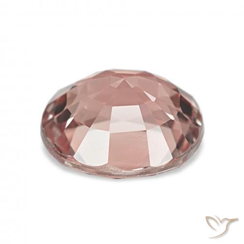 Tourmaline Gemstone in 9.3 x 8.7 mm Size for Sale, Tourmaline Stone in Orange Pink Color