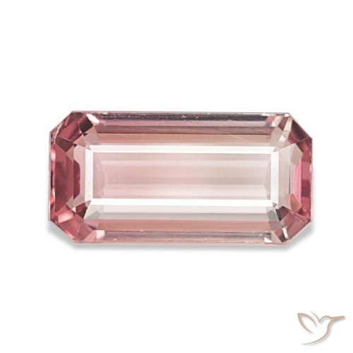 3.74ct Medium Light-Pink Tourmaline, Emerald Cut, VS