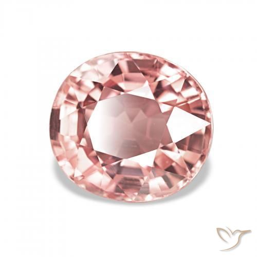 1.84 ct Pink Tourmaline Stone, Natural Tourmaline in Oval Facet Shape for Sale