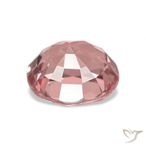 Tourmaline Gemstone in 7.9 x 7.2 mm Size for Sale, Tourmaline Stone in Ladybug Red Color