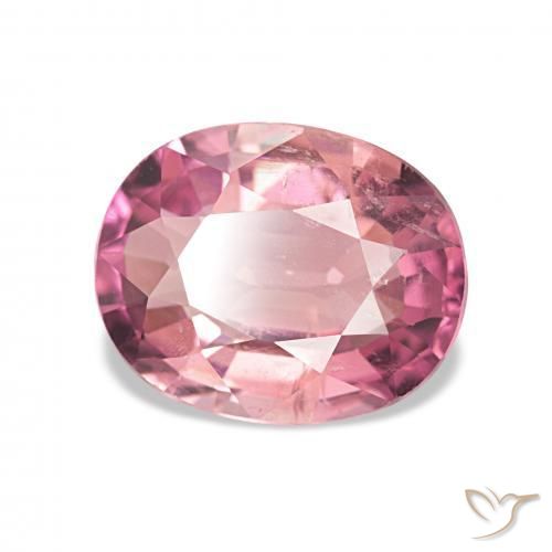 2.30 ct Pink Tourmaline Stone, Natural Tourmaline in Oval Facet Shape for Sale