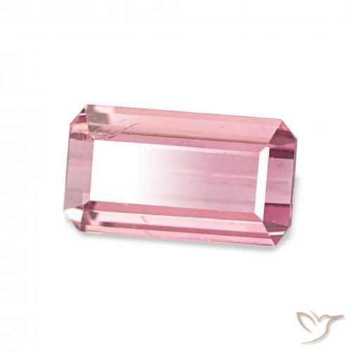 1.42 ct Pink Tourmaline Stone, Natural Tourmaline in Octagon Step Cut Shape for Sale