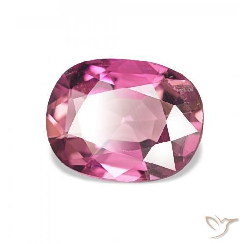 2.04 ct Red Tourmaline Stone, Natural Tourmaline in Cushion-Cut Shape for Sale