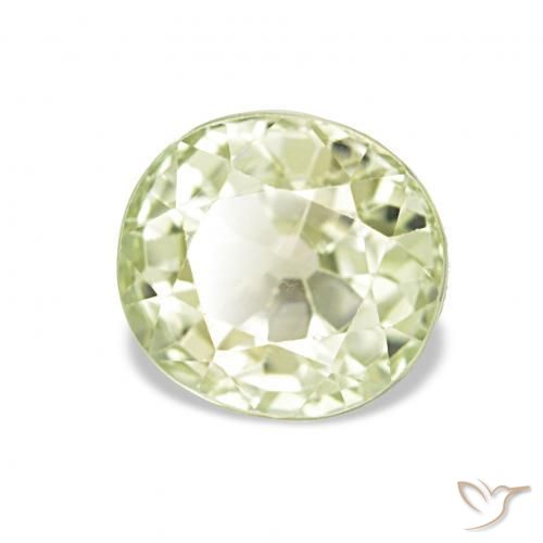 1.99 ct Green Tourmaline Stone, Natural Tourmaline in Oval Facet Shape for Sale