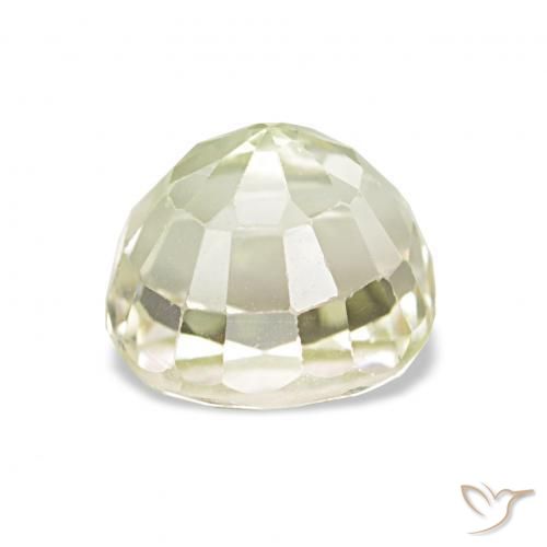 Tourmaline Gemstone in 7.1 x 6.5 mm Size for Sale, Tourmaline Stone in Warm Green Color