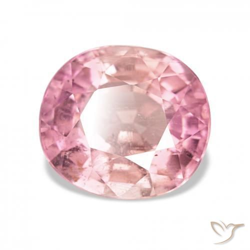 2.96 ct Pink Tourmaline Stone, Natural Tourmaline in Oval Facet Shape for Sale