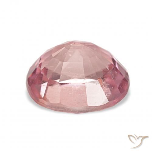Tourmaline Gemstone in 9.4 x 8.4 mm Size for Sale, Tourmaline Stone in Orange Pink Color