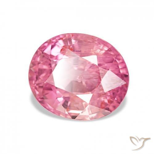 2.73 ct Pink Tourmaline Stone, Natural Tourmaline in Oval Facet Shape for Sale