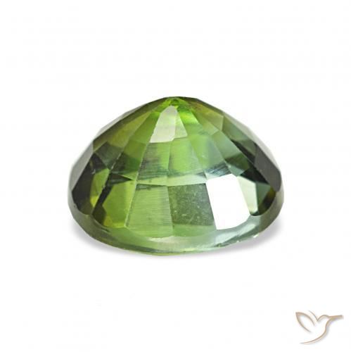 Tourmaline Gemstone in 7.2 x 6.5 mm Size for Sale, Tourmaline Stone in Medium Green Color