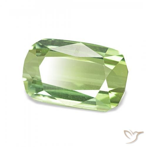 2.96 ct Green Tourmaline Stone, Natural Tourmaline in Cushion-Cut Shape for Sale