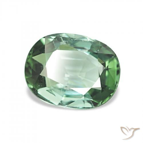 1.71 ct Green Tourmaline Stone, Natural Tourmaline in Cushion-Cut Shape for Sale