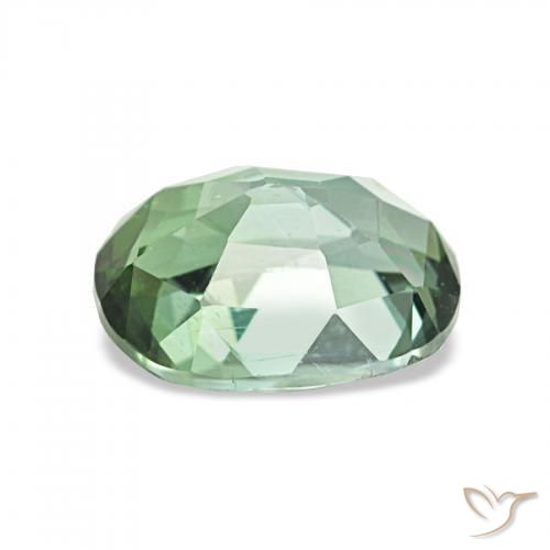 Tourmaline Gemstone in 8.4 x 6.5 mm Size for Sale, Tourmaline Stone in Light Green Color
