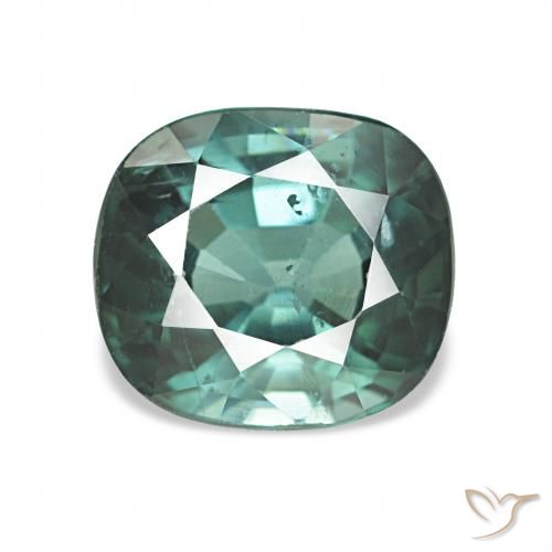 1.87ct Dark Blue Green Tourmaline, Cushion, VS
