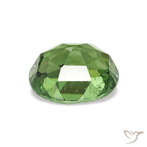 Tourmaline Gemstone in 7.3 x 6.4 mm Size for Sale, Tourmaline Stone in Deep Green Color