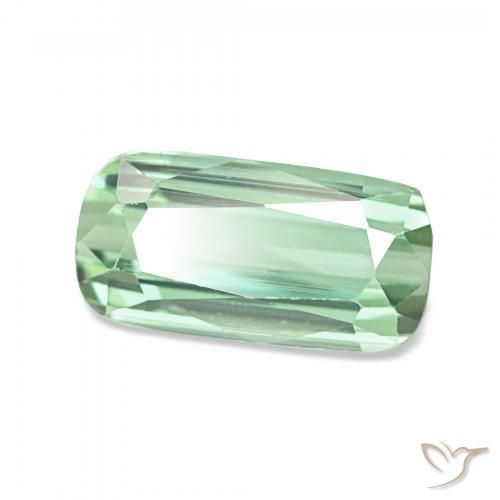2.05 ct Green Tourmaline Stone, Natural Tourmaline in Cushion-Cut Shape for Sale