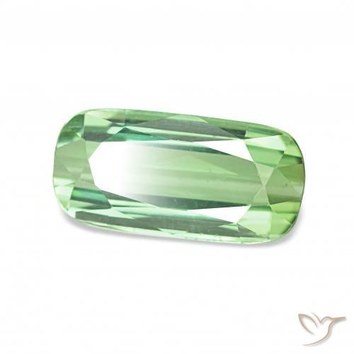 2.21 ct Green Tourmaline Stone, Natural Tourmaline in Cushion-Cut Shape for Sale