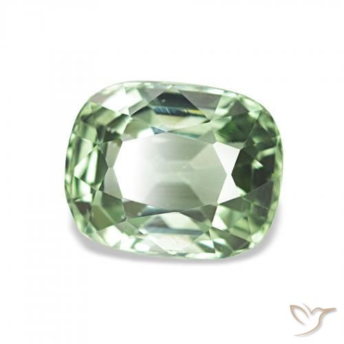 1.80 ct Green Tourmaline Stone, Natural Tourmaline in Cushion-Cut Shape for Sale