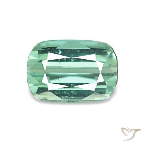 1.75ct Light Blue Green Tourmaline, Cushion, VS