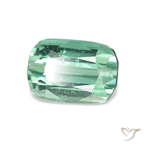 1.75 ct Green Tourmaline Stone, Natural Tourmaline in Cushion-Cut Shape for Sale