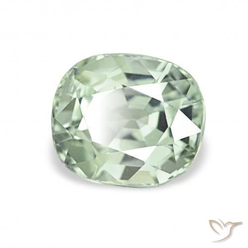 1.64 ct Green Tourmaline Stone, Natural Tourmaline in Cushion-Cut Shape for Sale