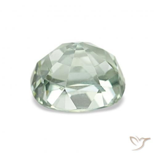 Tourmaline Gemstone in 7.2 x 6.3 mm Size for Sale, Tourmaline Stone in Light Green Color