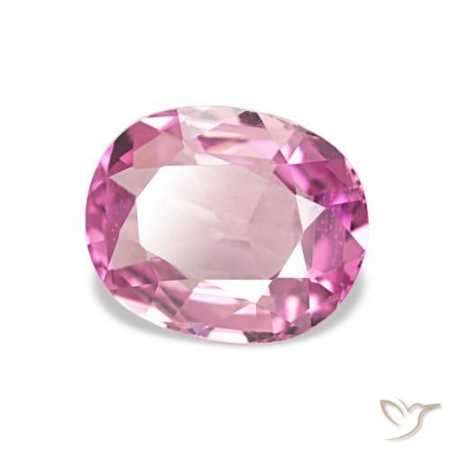 1.12 ct Pink Tourmaline Stone, Natural Tourmaline in Oval Facet Shape for Sale