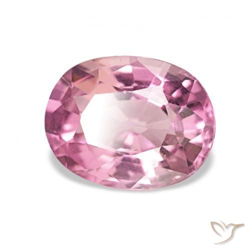 1.40 ct Pink Tourmaline Stone, Natural Tourmaline in Oval Facet Shape for Sale