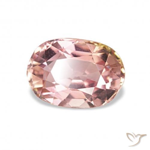 1.23 ct Pink Tourmaline Stone, Natural Tourmaline in Oval Facet Shape for Sale