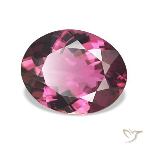 2.01 ct Purple Tourmaline Stone, Natural Tourmaline in Oval Facet Shape for Sale