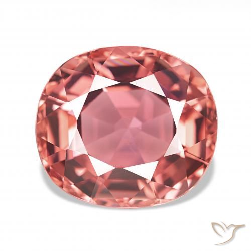 6.31ct Dark Pink Tourmaline, Cushion, VVS