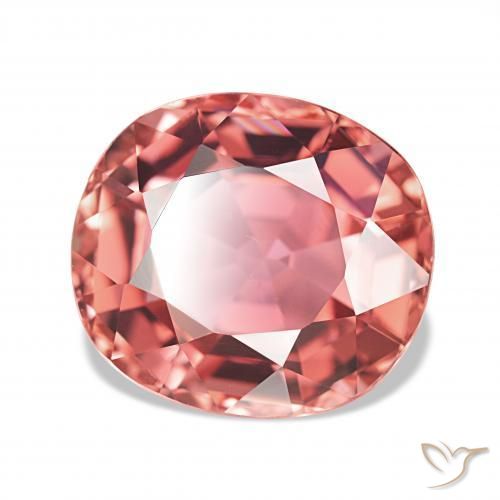 6.31 ct Pink Tourmaline Stone, Natural Tourmaline in Cushion-Cut Shape for Sale