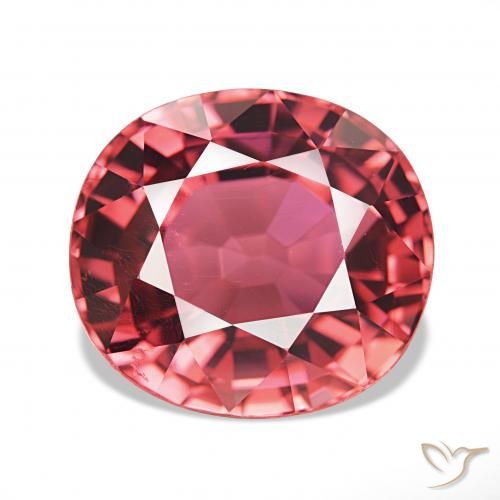 7.63ct Deep Hot Pink Tourmaline, Oval, IF