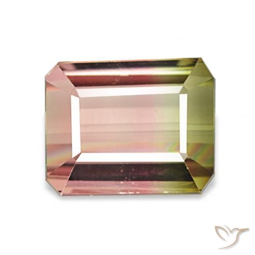2.77ct Watermelon Tourmaline, Emerald Cut, VVS