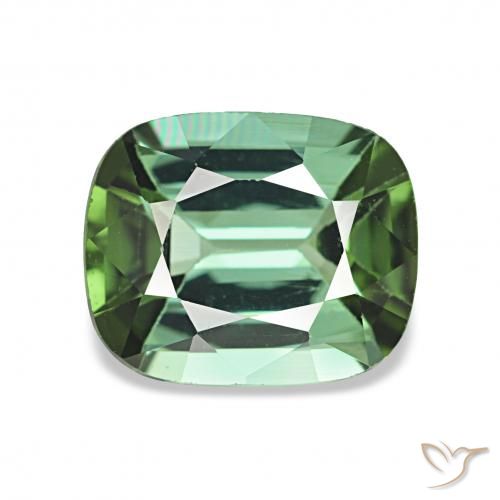 1.65ct Light Green Tourmaline, Cushion, VVS-VS