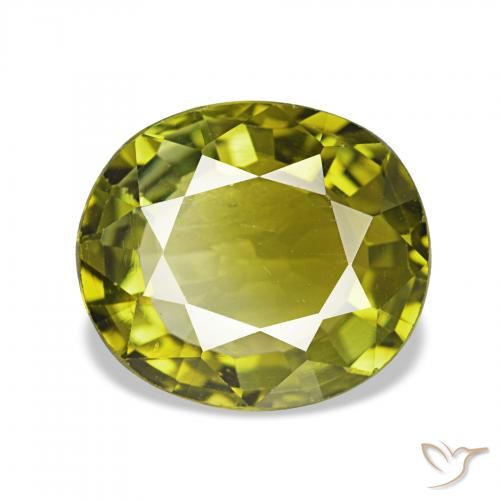 1.92ct Warm Green Tourmaline, Oval, VVS-VS