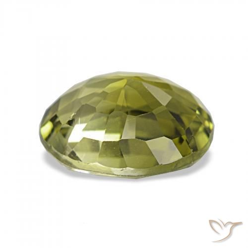 Tourmaline Gemstone in 8.8 x 7.6 mm Size for Sale, Tourmaline Stone in Warm Green Color