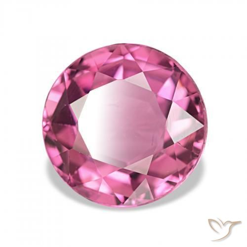 1.93 ct Pink Tourmaline Stone, Natural Tourmaline in Round Facet Shape for Sale