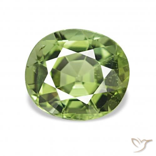 1.31ct Warm Green Tourmaline, Oval, VVS-VS