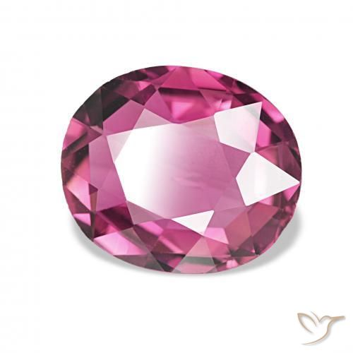 1.95 ct Purple Tourmaline Stone, Natural Tourmaline in Oval Facet Shape for Sale