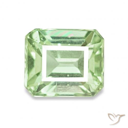 2.08ct Very Light Green Tourmaline, Emerald Cut, VVS-VS