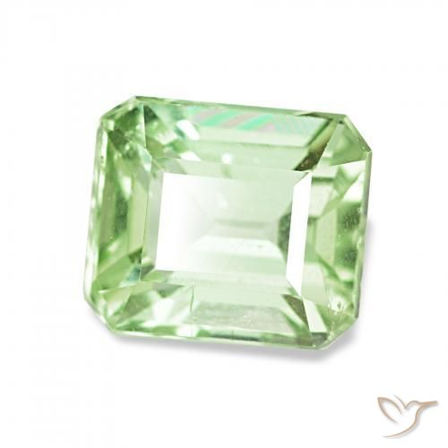 2.08 ct Green Tourmaline Stone, Natural Tourmaline in Octagon Step Cut Shape for Sale
