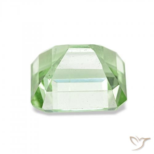 Tourmaline Gemstone in 7.7 x 6.6 mm Size for Sale, Tourmaline Stone in Very Light Green Color