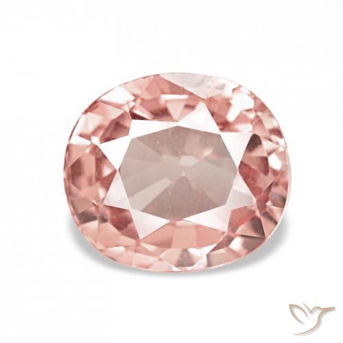 1.37ct Orange Pink Tourmaline, Oval, VVS-VS