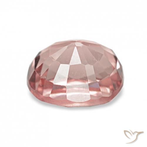 Tourmaline Gemstone in 6.9 x 6.1 mm Size for Sale, Tourmaline Stone in Orange Pink Color