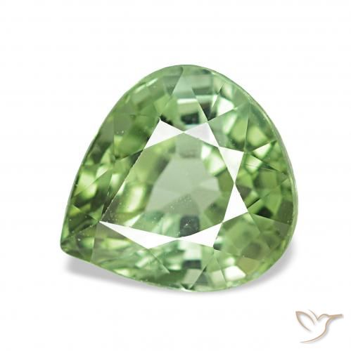 1.82ct Warm Green Tourmaline, Pear Shape, VVS-VS