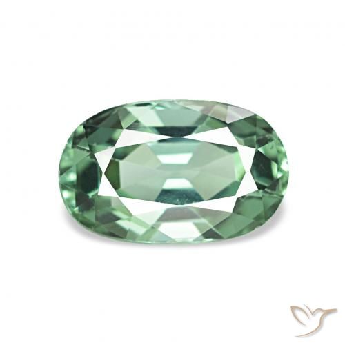 1.11ct Light Mint Green Tourmaline, Oval, VVS-VS