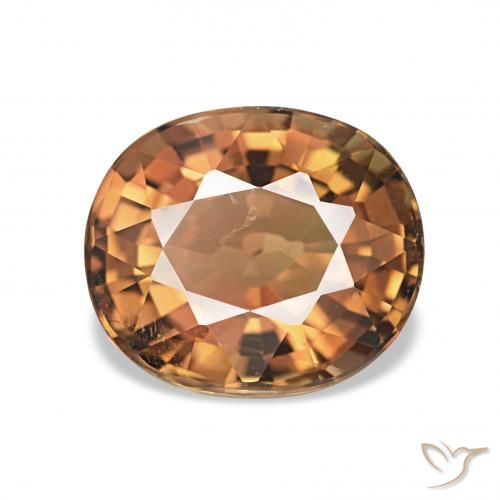1.62ct Medium Orange Tourmaline, Oval, VS