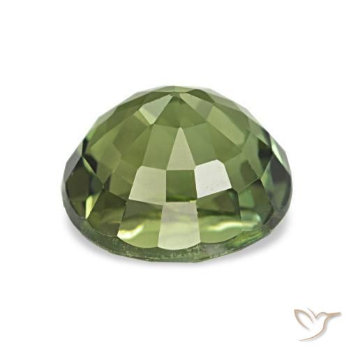 Tourmaline Gemstone in 7 mm (calibrated) Size for Sale, Tourmaline Stone in Forest Green Color